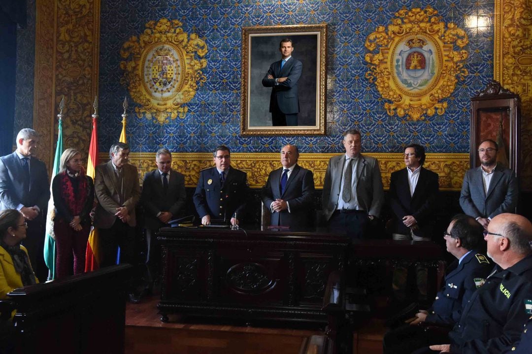 Acto del nuevo superintendente de la Policía Local de Algeciras