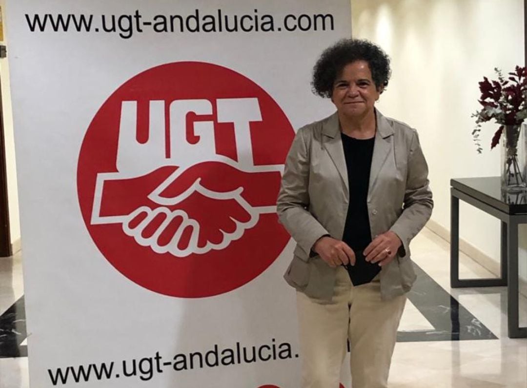 Soledad Ruíz durante el congreso de UGT celebrado en Málaga