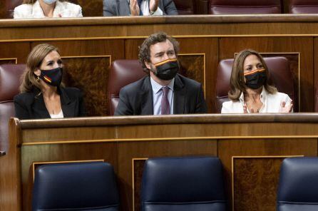 El portavoz de Vox en el Congreso, Iván Espinosa de los Monteros, en la sesión plenaria en el Congreso de los Diputados.