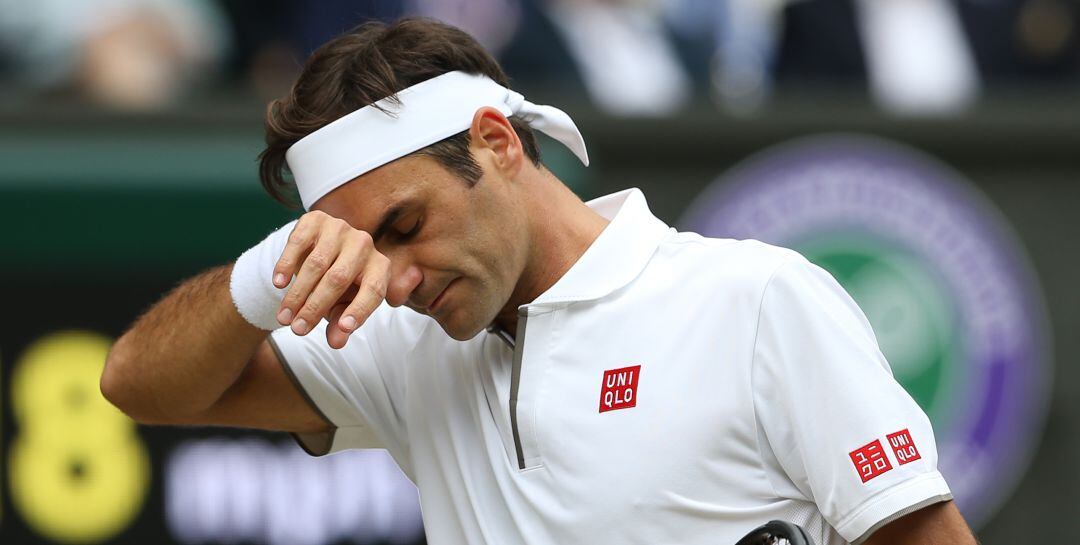 Roger Federer, durante la apasionante final de Wimbledon del año pasado ante Novak Djokovic