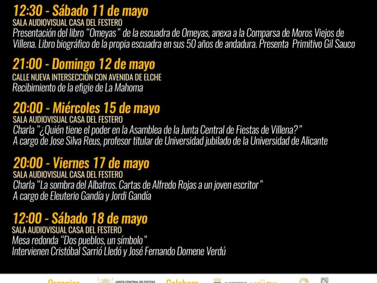 Vuelve el ciclo “Cultura y fiesta” organizado por la Junta Central con motivo de la llegada de La Mahoma