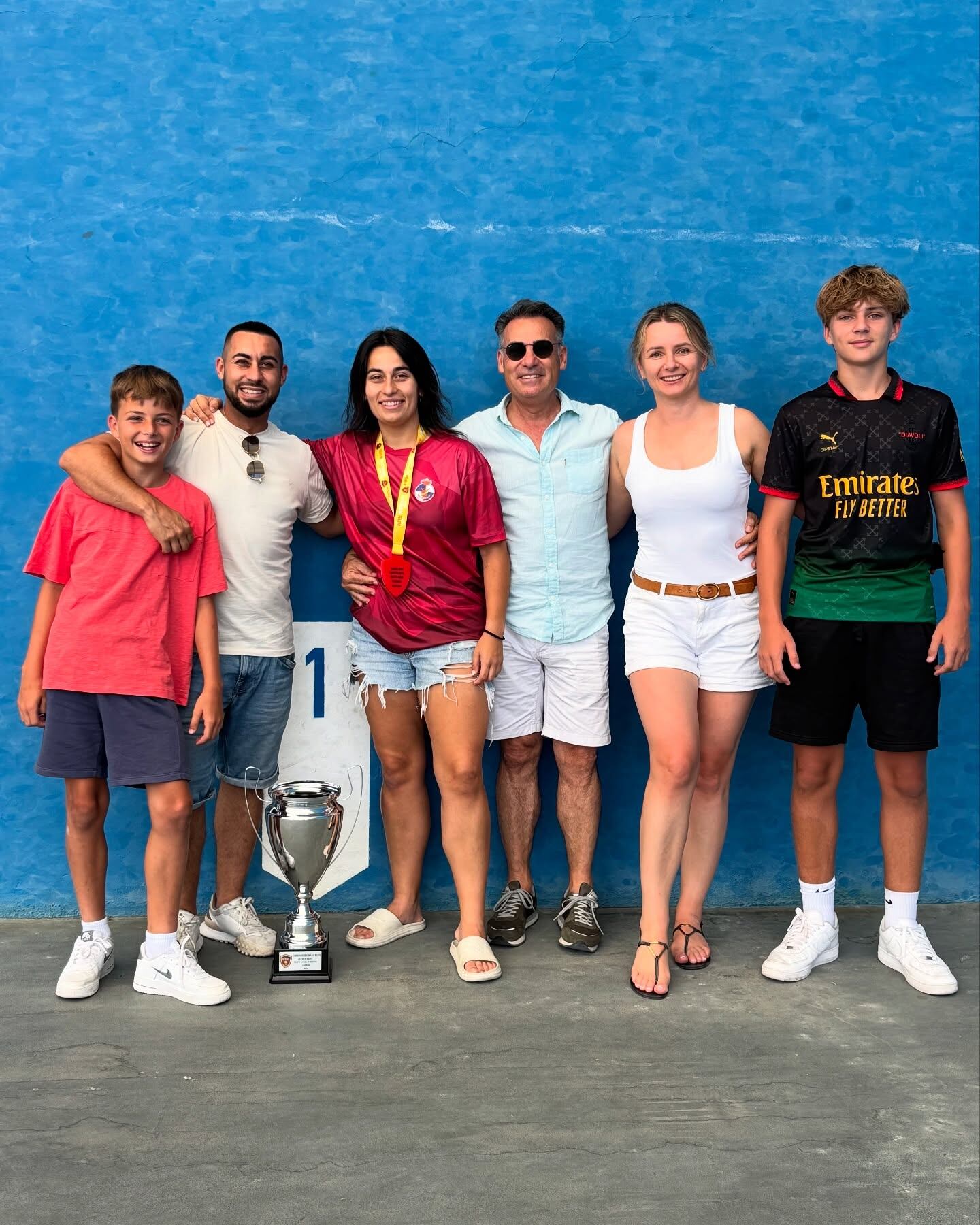 Lidia Simon con el equipo