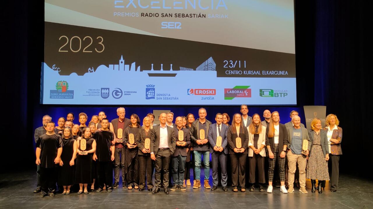 Premiados de la sexta edición de los Premios Radio San Sebastián a la Excelencia