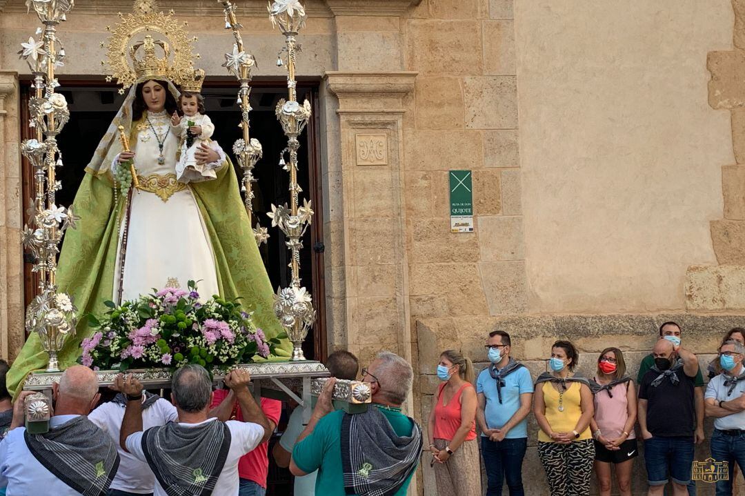 Llegada de la Virgen de las Viñas, patrona de Tomelloso, a la parroquia de Nuestra Señora de la Asunción