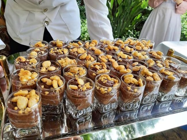 Cremoso de chocolate con frutos secos