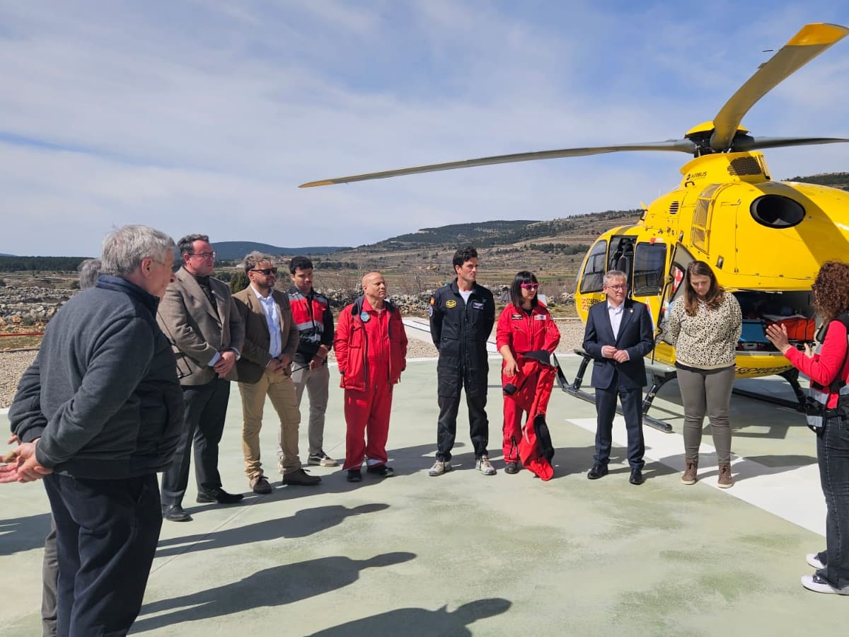 Dos nuevos helipuertos nocturnos refuerzan la atención a emergencias en Gúdar-Javalambre