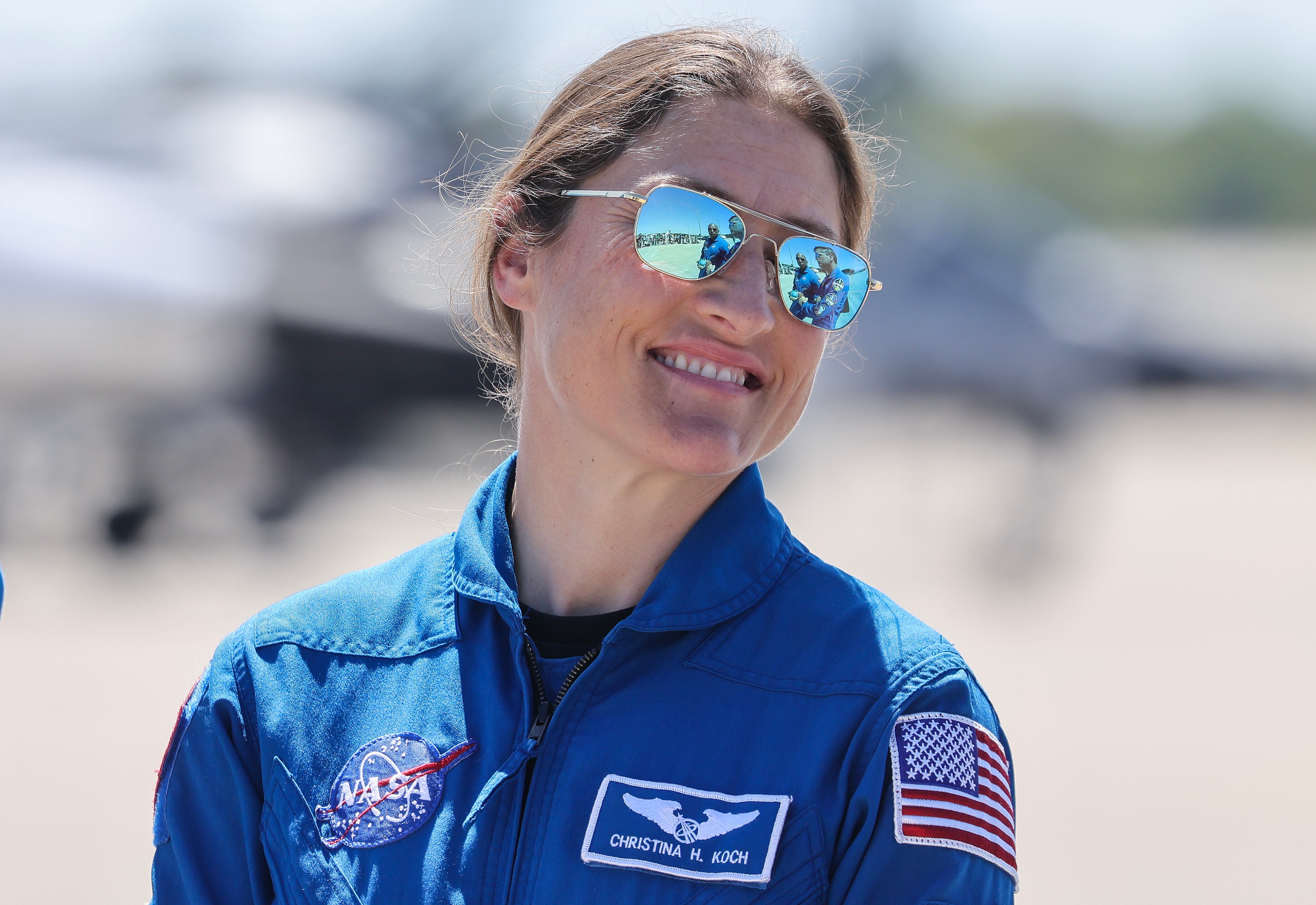 Christina Koch Será la primera mujer en viajar a la Luna. EFE/EPA/CRISTOBAL HERRERA-ULASHKEVICH