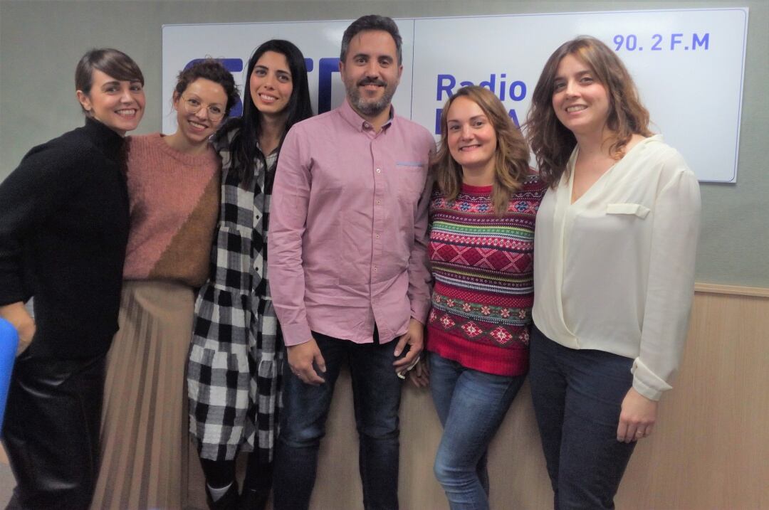 Ganadores de Petreremprende 2019 en el estudio de Radio Elda Cadena SER