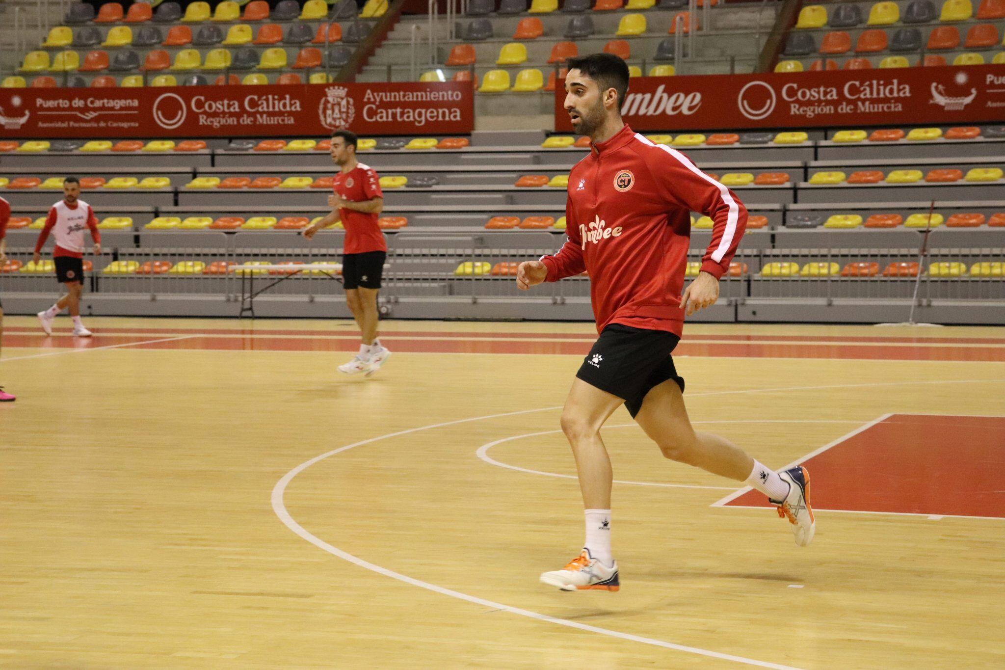 Josema durante el entrenamiento de este miércoles