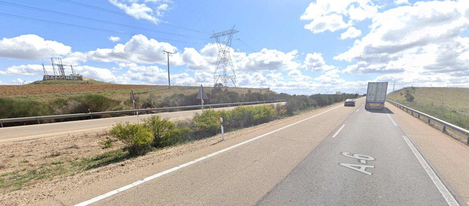 Punto de la A6 donde se ha producido el accidente