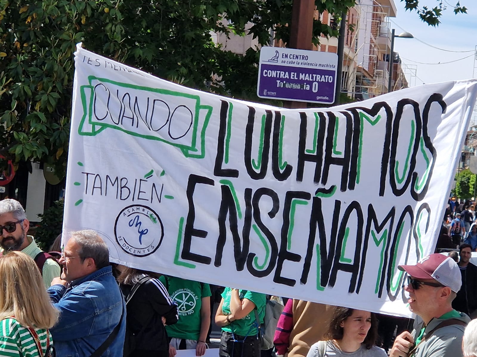 Los profesores de la escuela pública se han movilizado en varios puntos de la Comunidad de Madrid