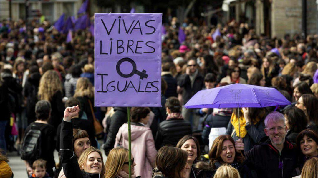 Imagen de archivo de la manifestación del 8-M feminista de 2018