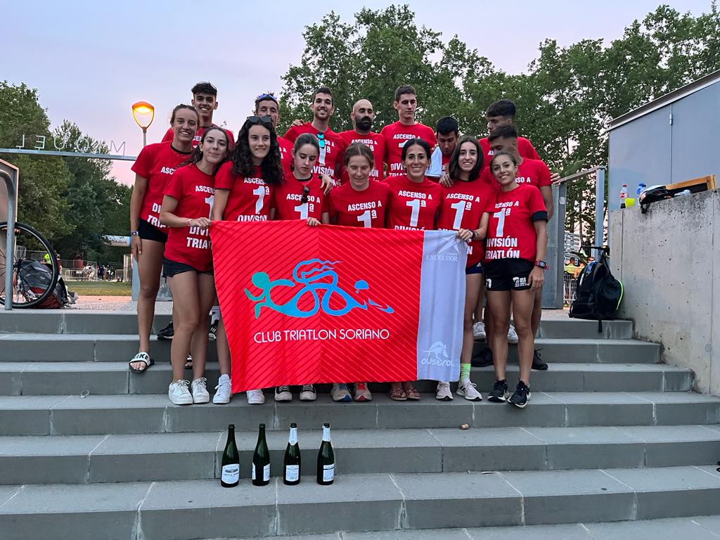 El Triatlón Soriano cierra la Liga de Clubes con un doble ascenso.