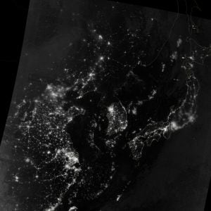 Imagen de septiembre de 2012 tomada por el satélite Suomi NPP