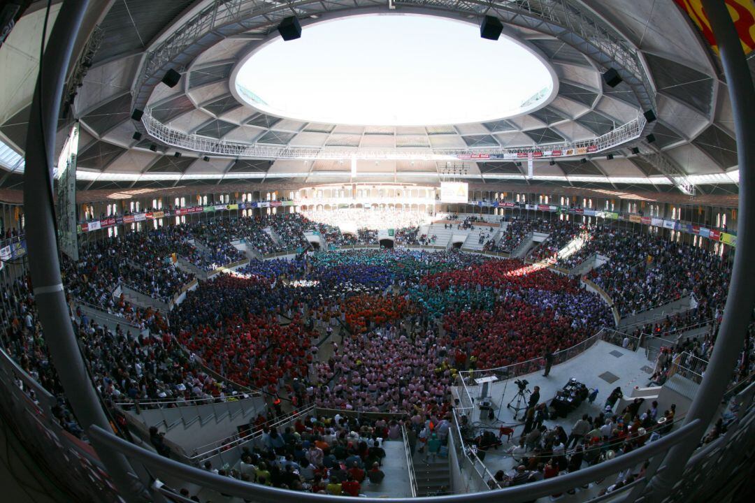 La Tarraco Arena Plaça durant una edició del Concurs de Castells de Tarragona.