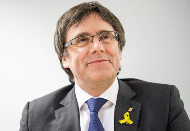 Carles Puigdemont ofrece una rueda de prensa en Berlín