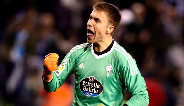 Rubén Blanco, durante un partido de Primera