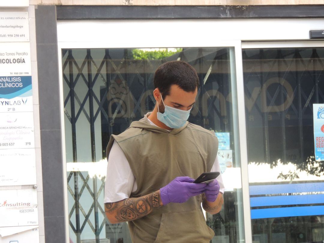 José Carlos Lazo antes de pasar los test del coronavirus.