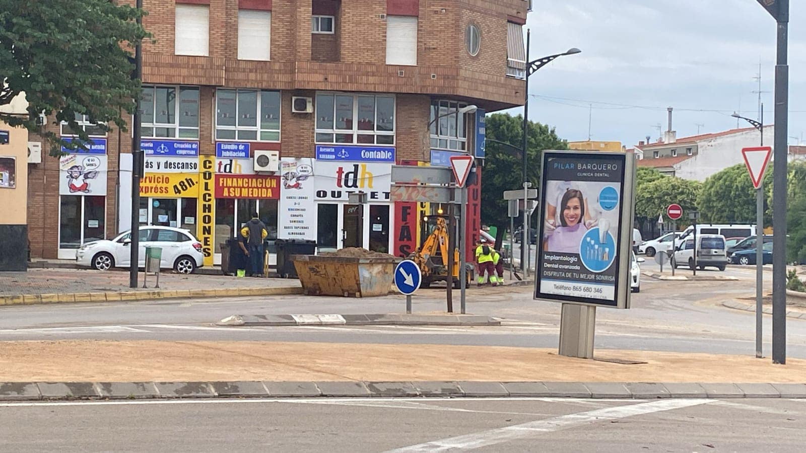 Trabajos de limpieza tras la lluvia en Villena