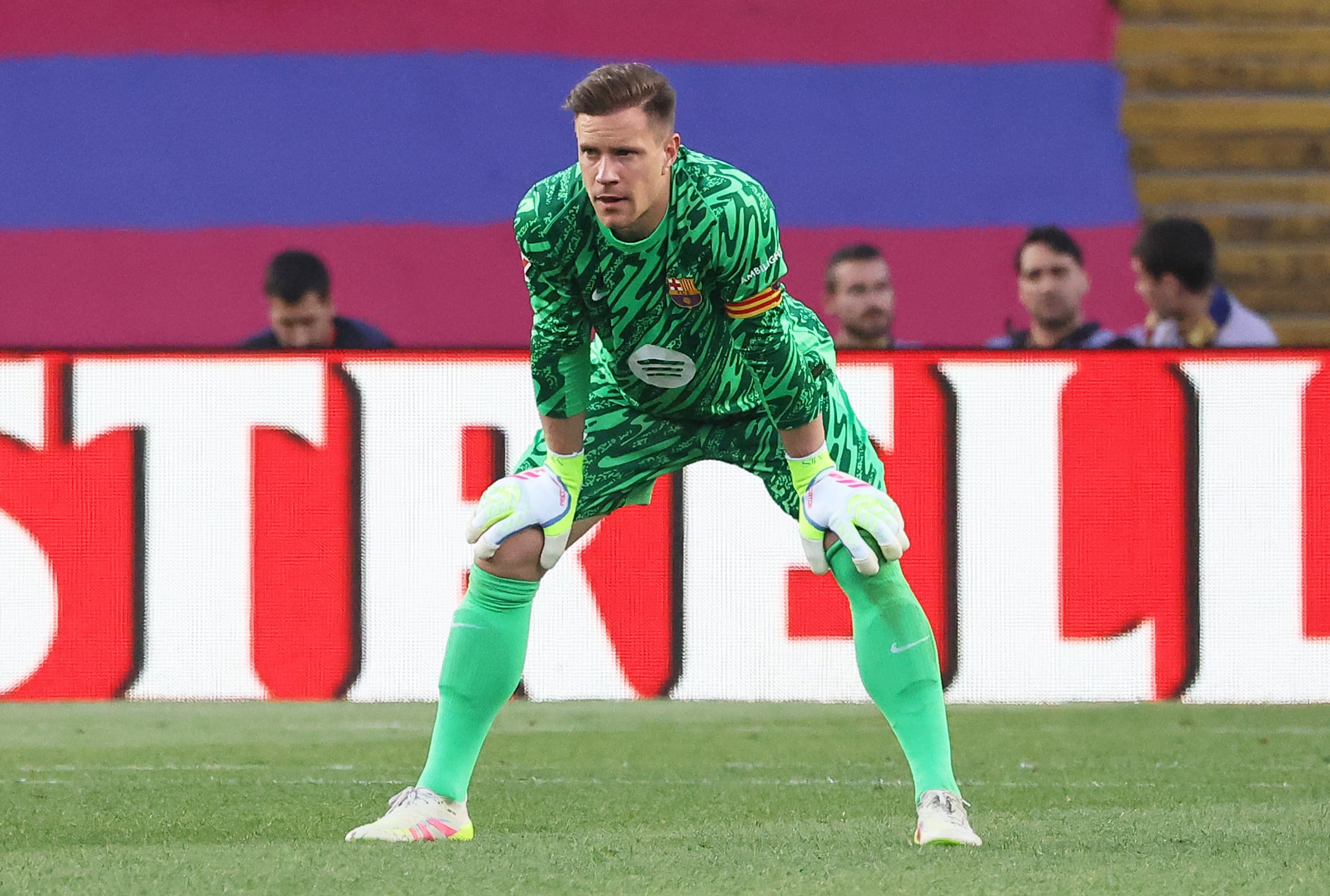 Ter Stegen, en un partido con el FC Barcelona.