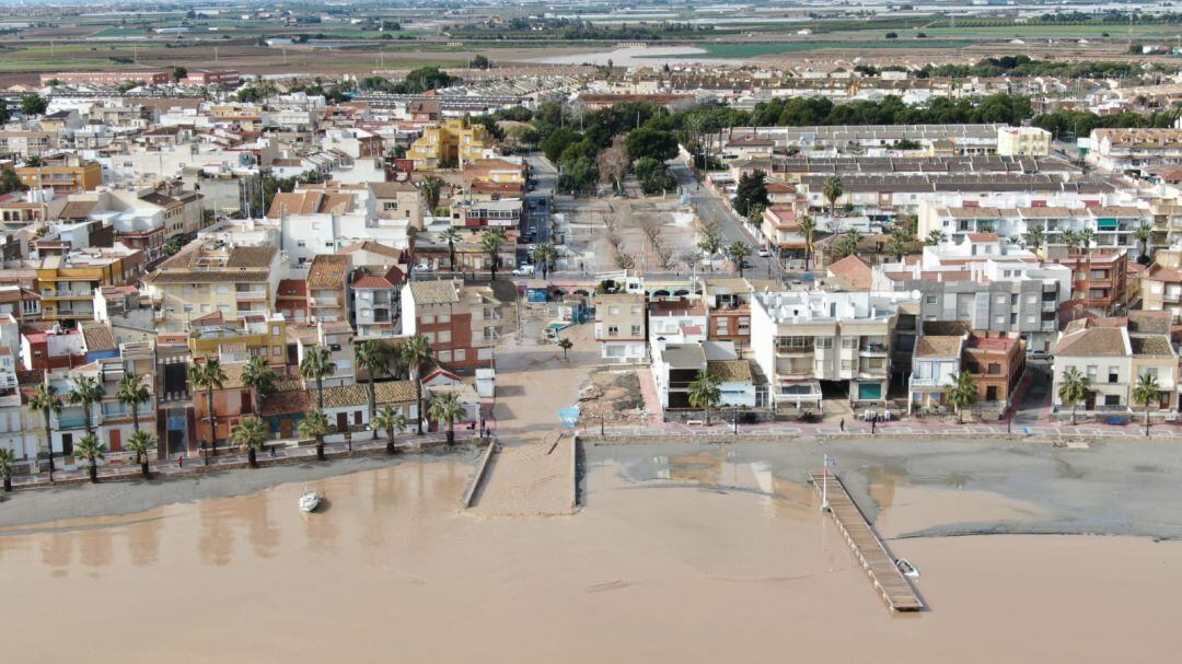 Imagen de Los Alcázares tomada desde un dron