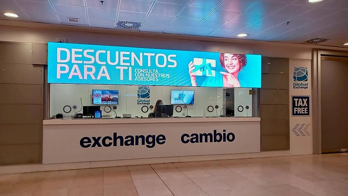 Una de las oficinas de Global Exchange en un aeropuerto/Global Exchange
