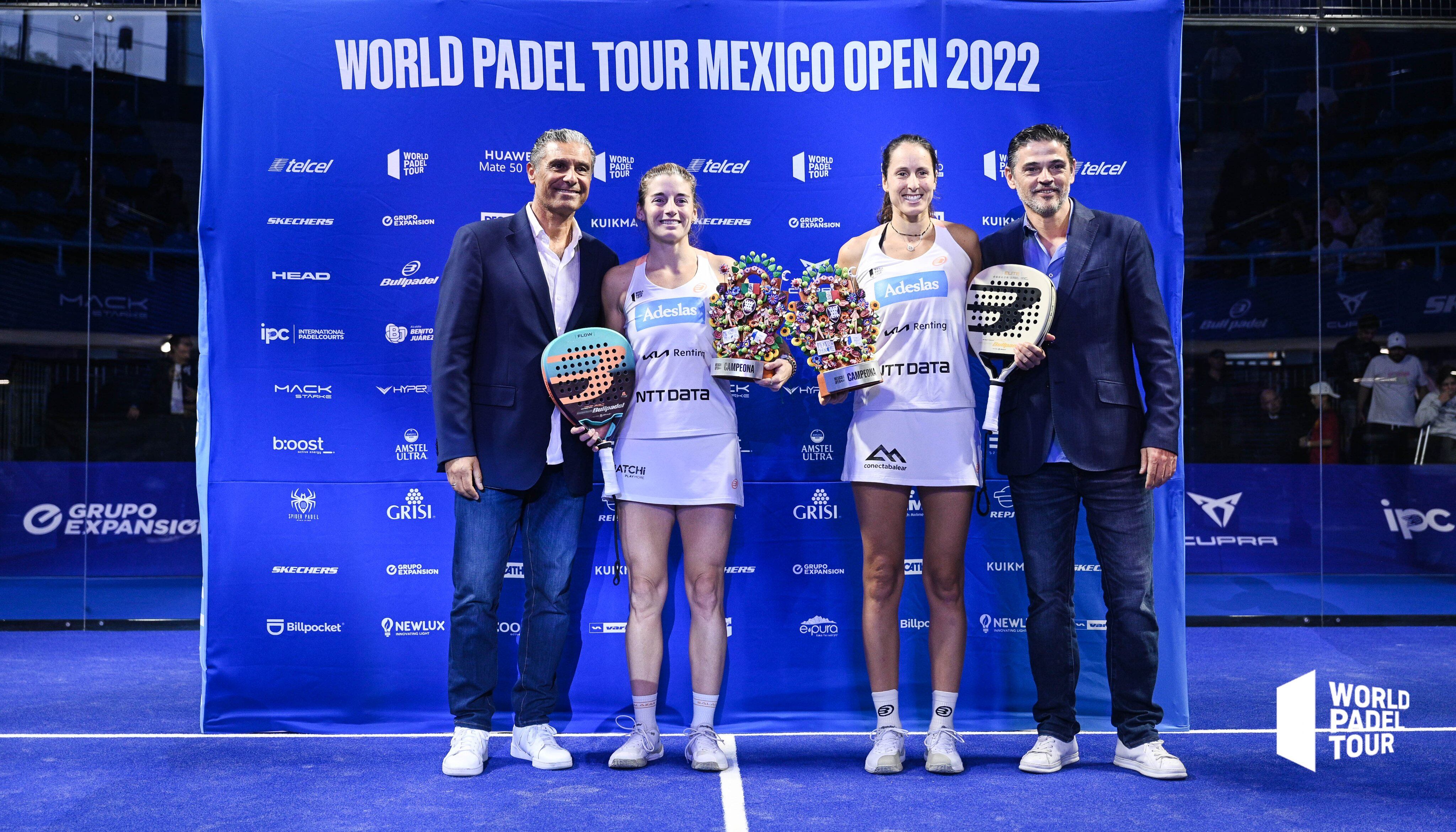 Triay i Salazar rebien anit el torfeig com a guanyadores de l'Open de Mèxic. És l'onzè de la temporada.