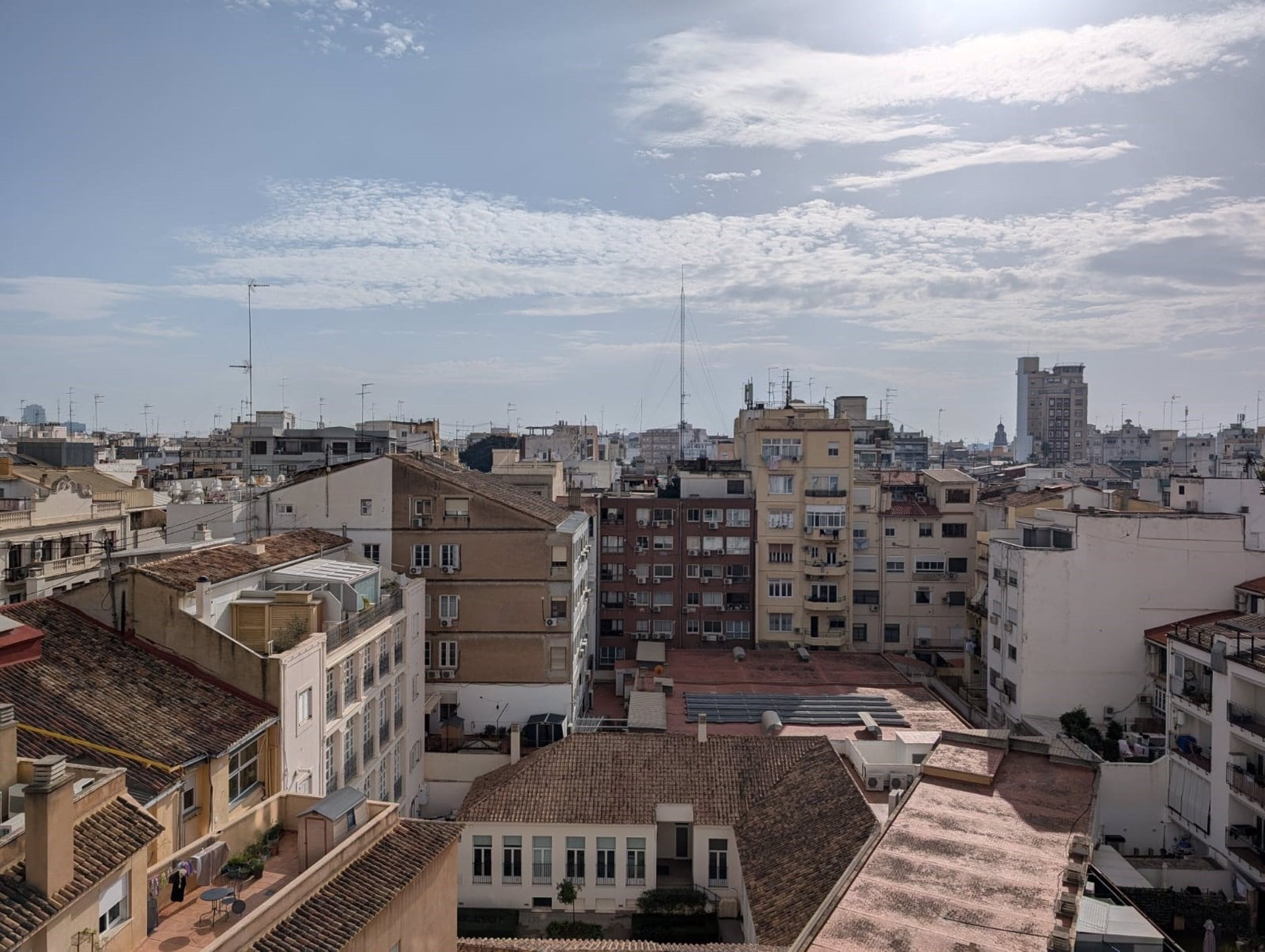 Cielo en València, lunes 2 de diciembre de 2024