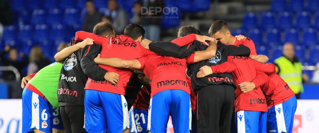 Jugadores del Deportivo