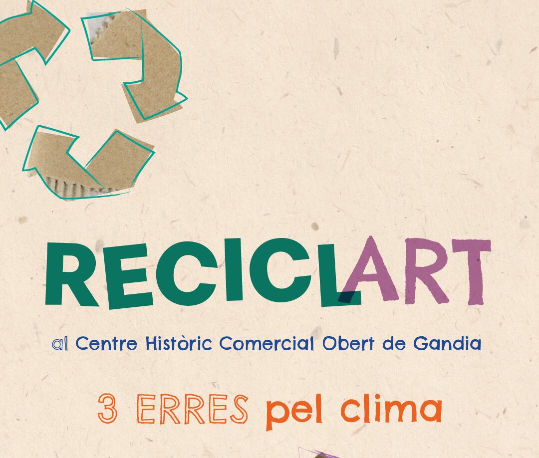 Imagen promocional de la campaña ReciclART de Gandia.