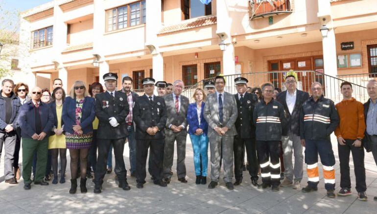 El presidente de la Diputación en la inauguración de las nuevas dependencias de la Policía Local de Santa Cruz de Mudela