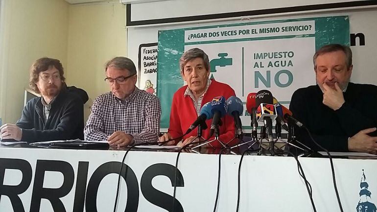 Rueda de prensa de la Red de Agua Pública de Aragón 