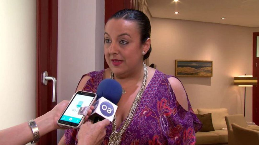 Laura Ruiz durante una intervención.