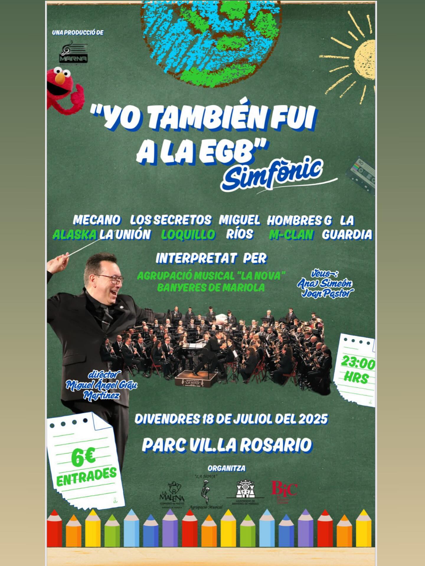 Cartel del concierto