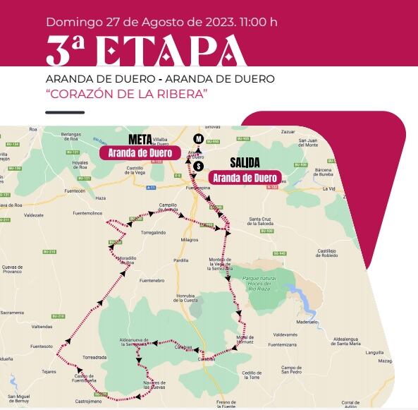 La 3ª etapa 'Corazón de la Ribera' de la Vuelta Ribera 23 (Aranda - Aranda)