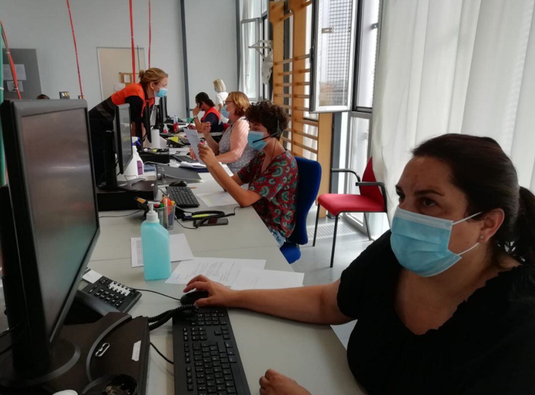 Imagen de archivo de un grupo de rastreadores durante las jornadas formativas