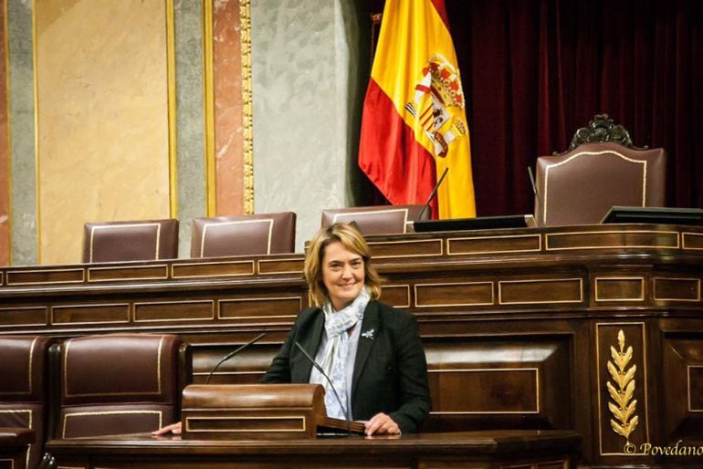 Luisa García Chamorro, diputada provincial del PP en Granada, en una visita particular al Congreso de los Diputados