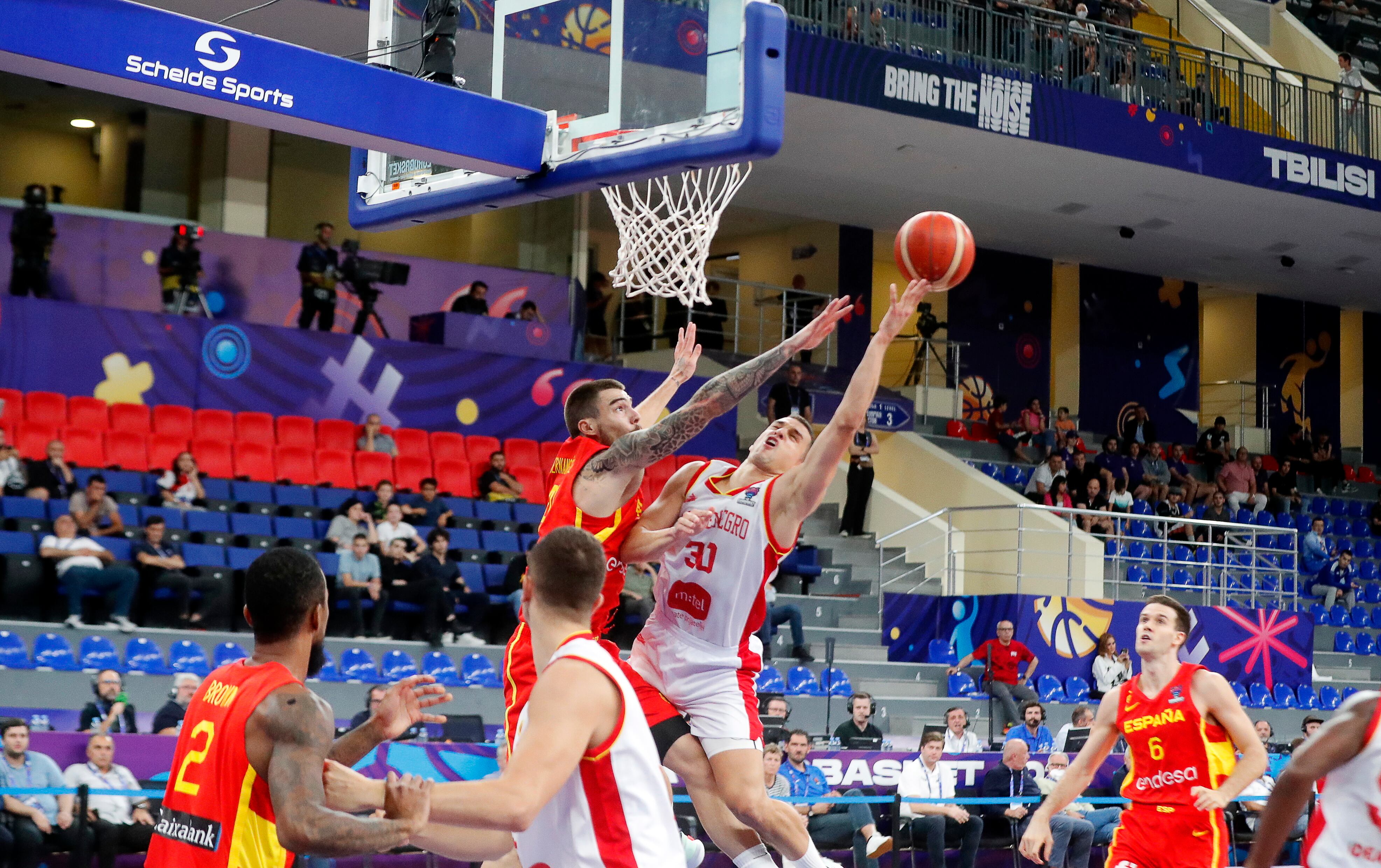 España durante un partido del Eurobasket (Baloncesto, España) EFE/EPA/ZURAB KURTSIKIDZE