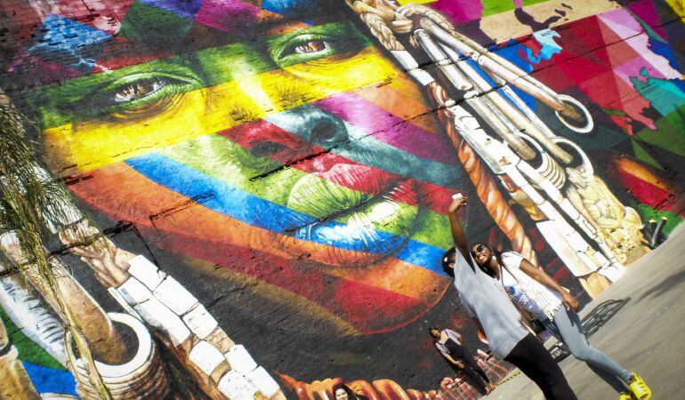 Graffiti en Río durante los Juegos Olímpicos