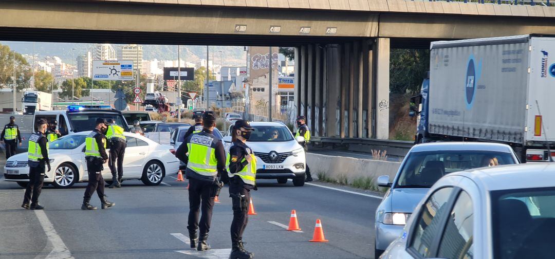 Control a la salida de Murcia