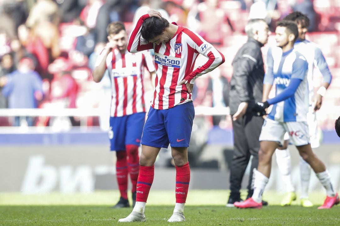 Joao Félix, durante el partido contra el Leganés en el Wanda Metropolitano. 