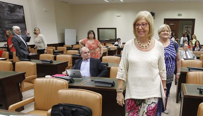 La presidenta de la Conferencia de Rectores de Universidades Españolas (CRUE), Adelaida de la Calle