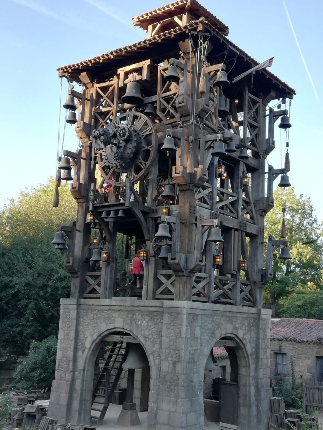 Decorado de unas de las zonas del parque de Francia 