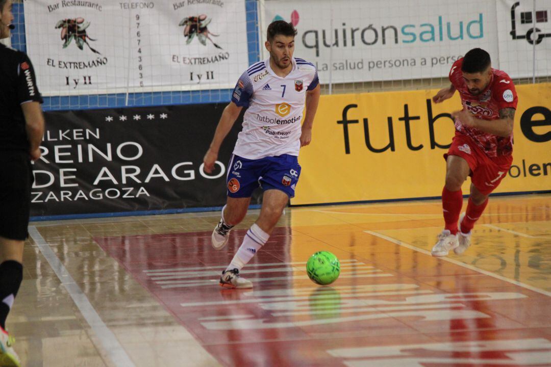 Imagen del encuentro entre el Futbol Emotion Zaragoza y ElPozo Murcia Costa Cálida
