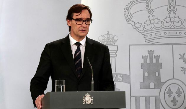 Imagen facilitada por Moncloa del ministro de Sanidad, Salvador Illa