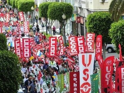 Manifestación en Las Palmas de Gran Canaria