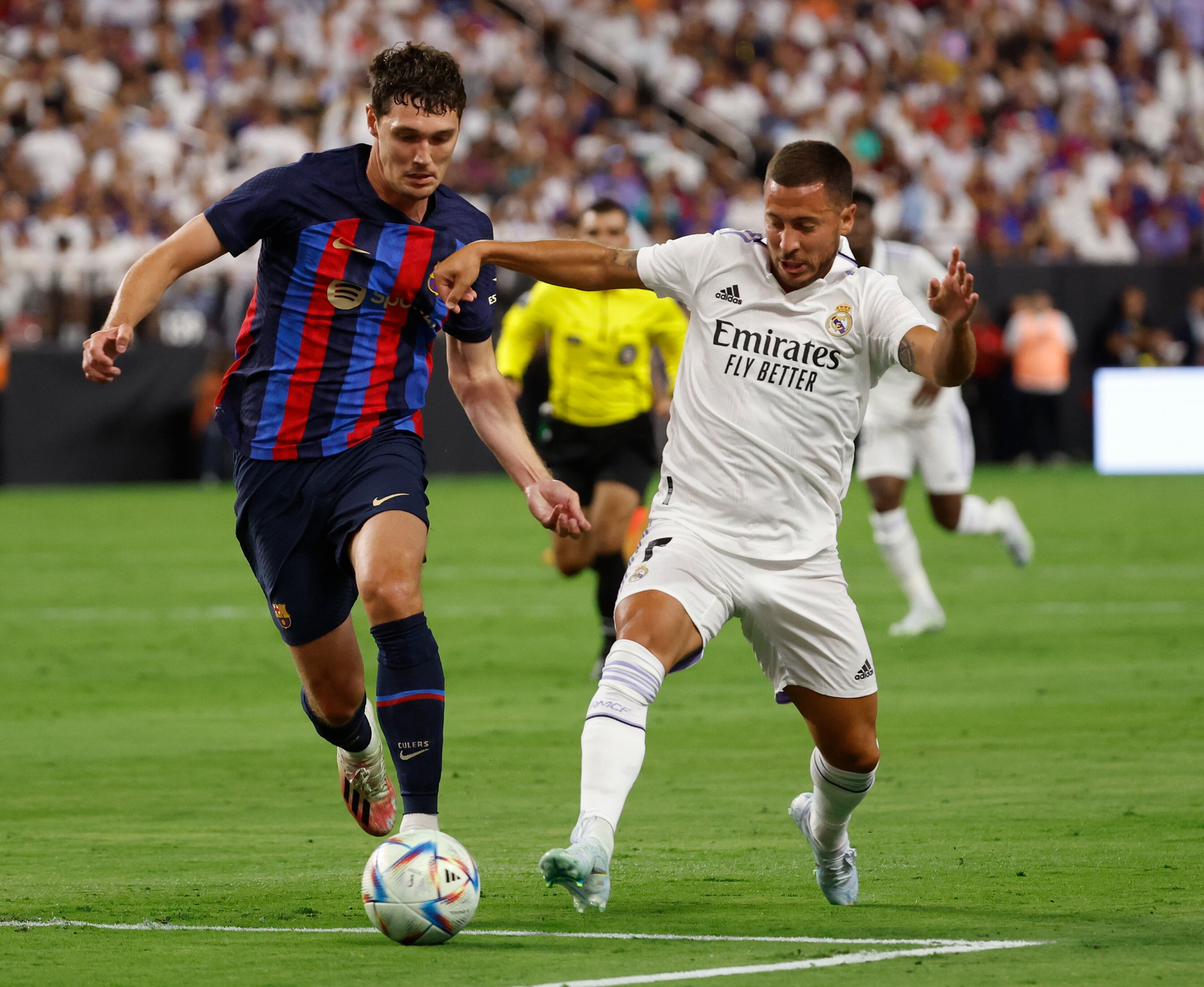 Eden Hazard durante el amistoso entre Real Madrid y FC Barcelona disputado en Las Vegas en julio de 2022.