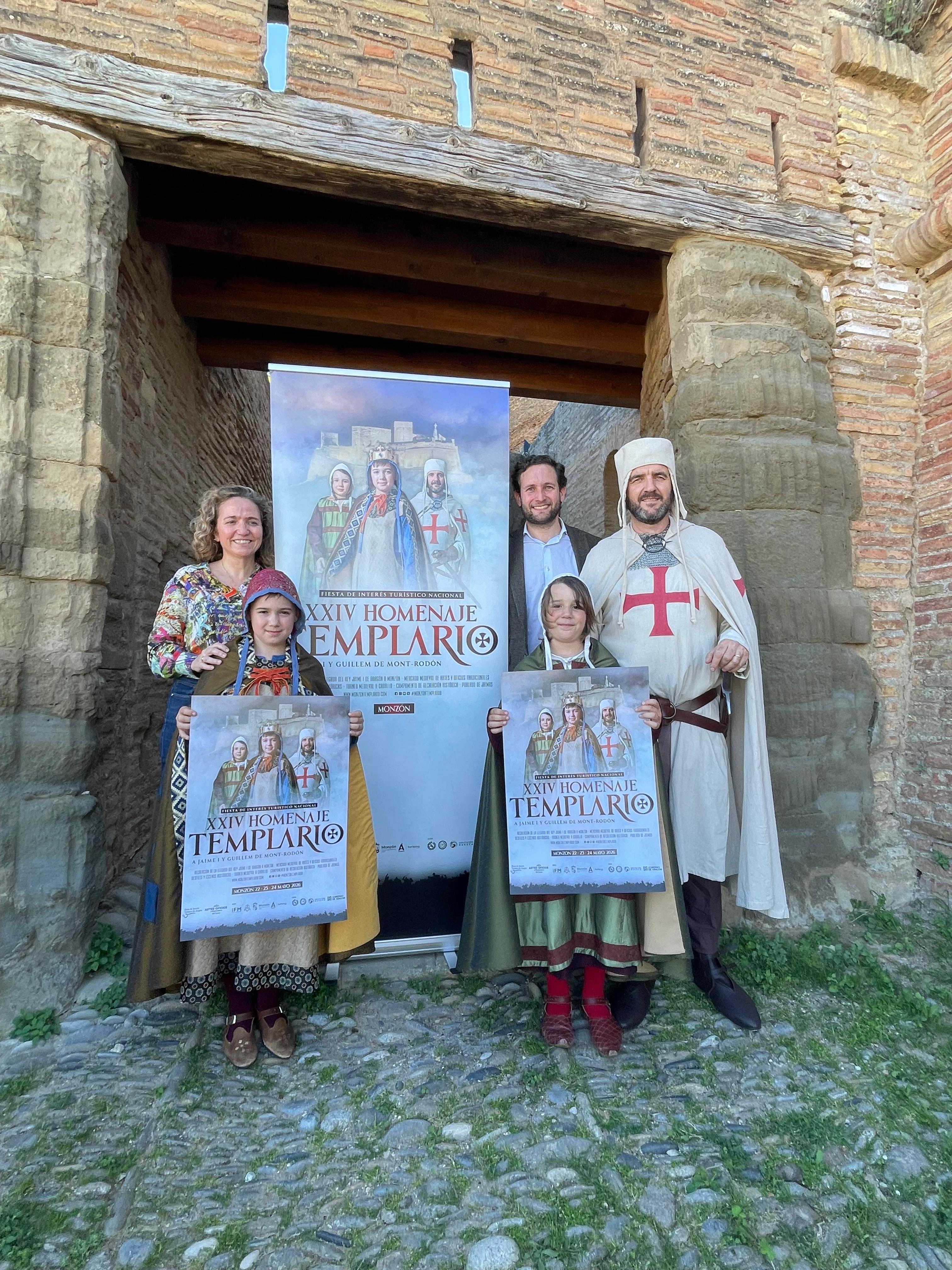 Cartel del Homenaje templario a Jaime I y Guillem de Mont-Rodón 2026