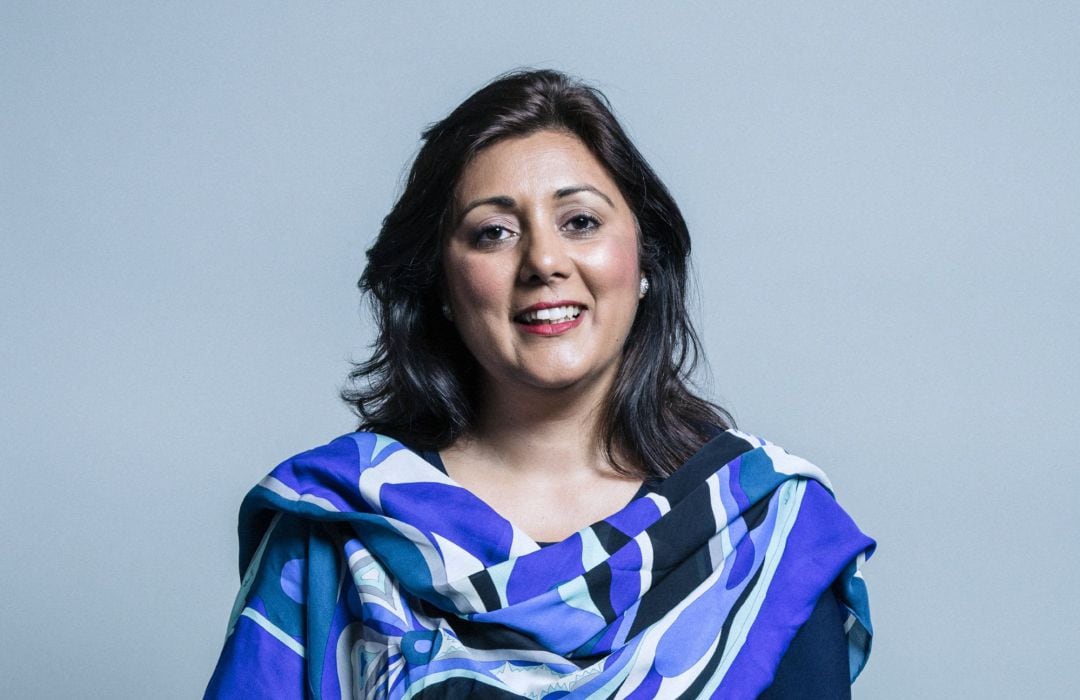 Foto oficial de la diputada británica Nusrat Ghani