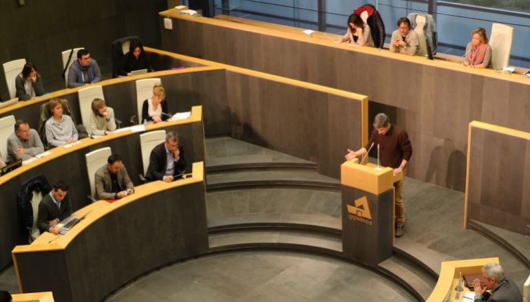 Vista del pleno de las Juntas Generales de Gipuzkoa en una imagen de archivo. 